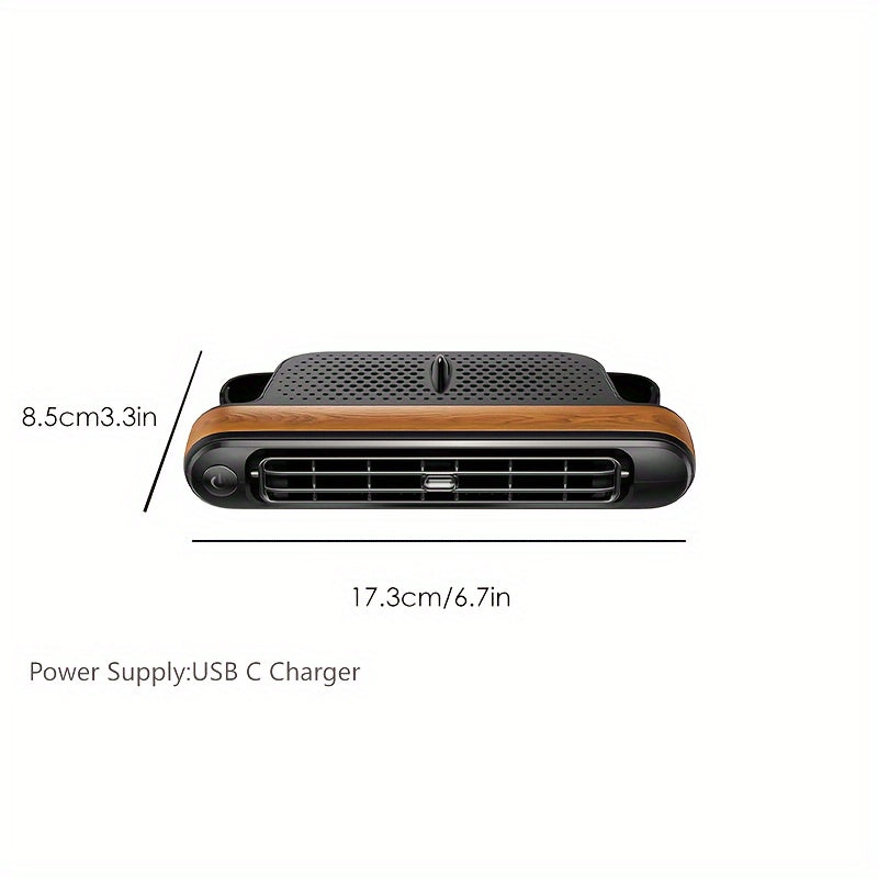 Ventilador de carro USB – Refrigeração Direta para Encosto e Cabeceira