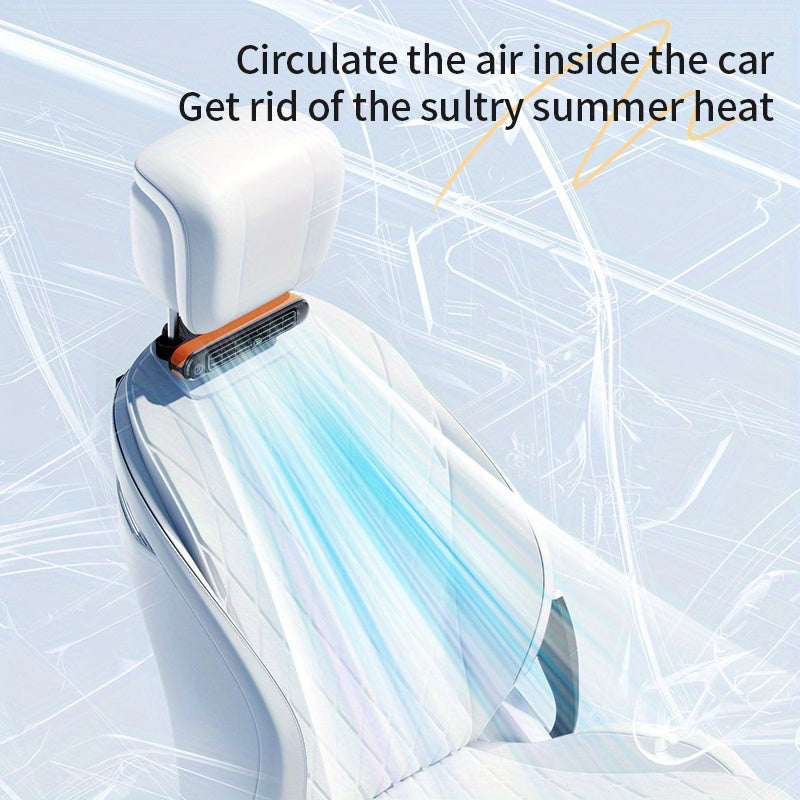 Ventilador de carro USB – Refrigeração Direta para Encosto e Cabeceira