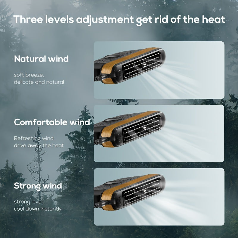Ventilador de carro USB – Refrigeração Direta para Encosto e Cabeceira