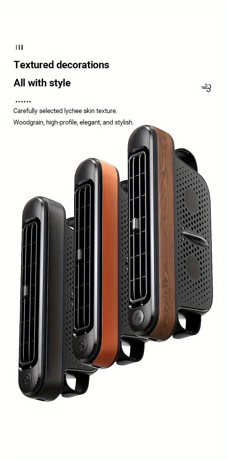 Ventilador de carro USB – Refrigeração Direta para Encosto e Cabeceira