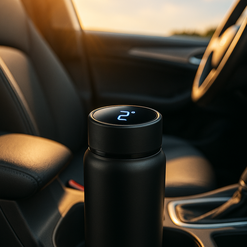 Garrafa térmica 500ML display de temperatura