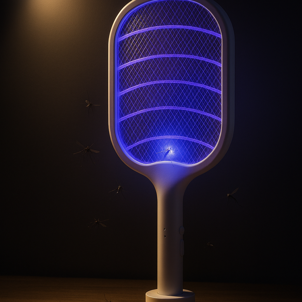 Raquete elétrica com luz LED