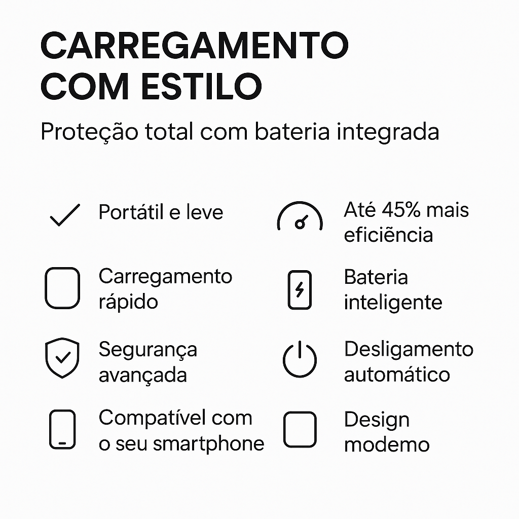 Capa Powerbank IPhone