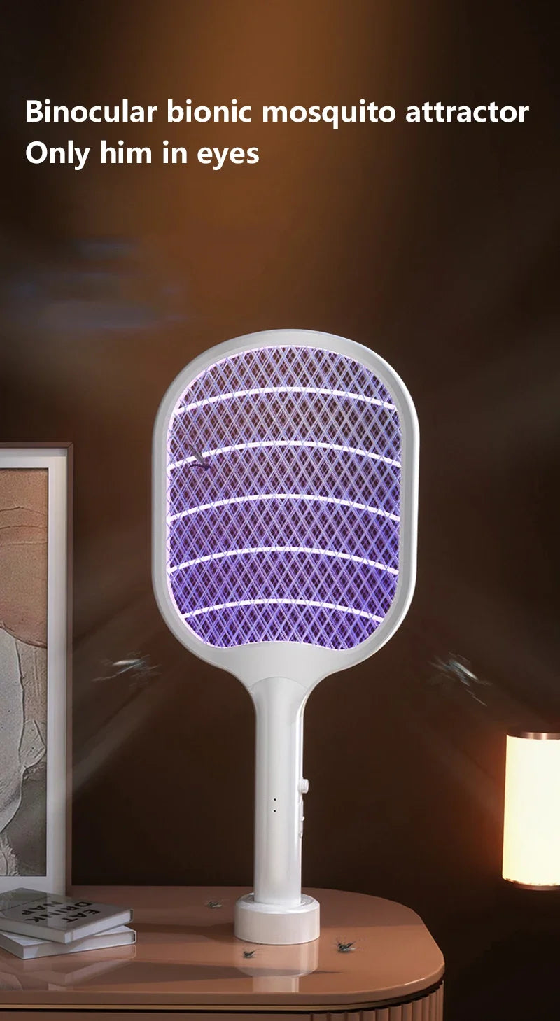 Raquete elétrica com luz LED