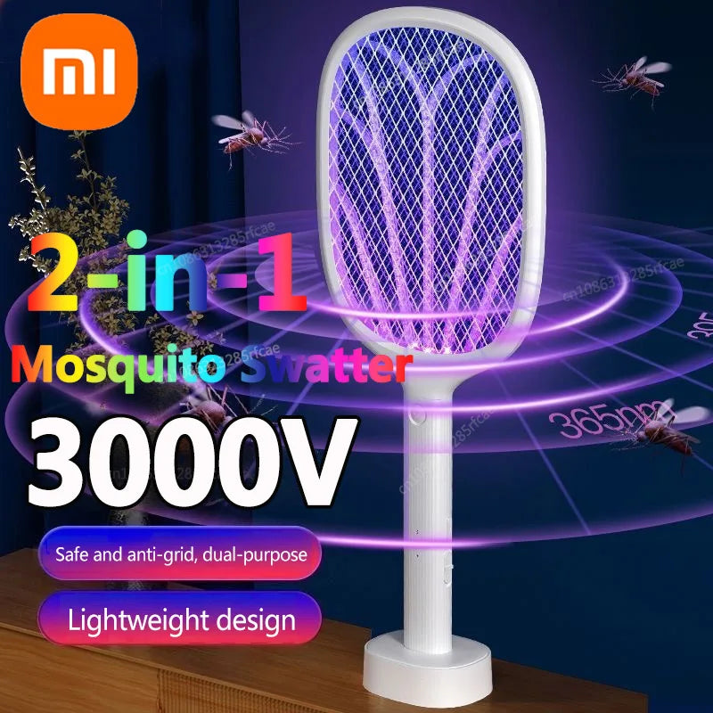 Raquete elétrica com luz LED