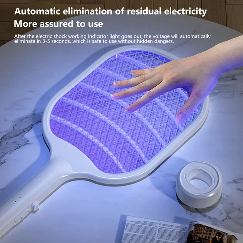 Raquete elétrica com luz LED