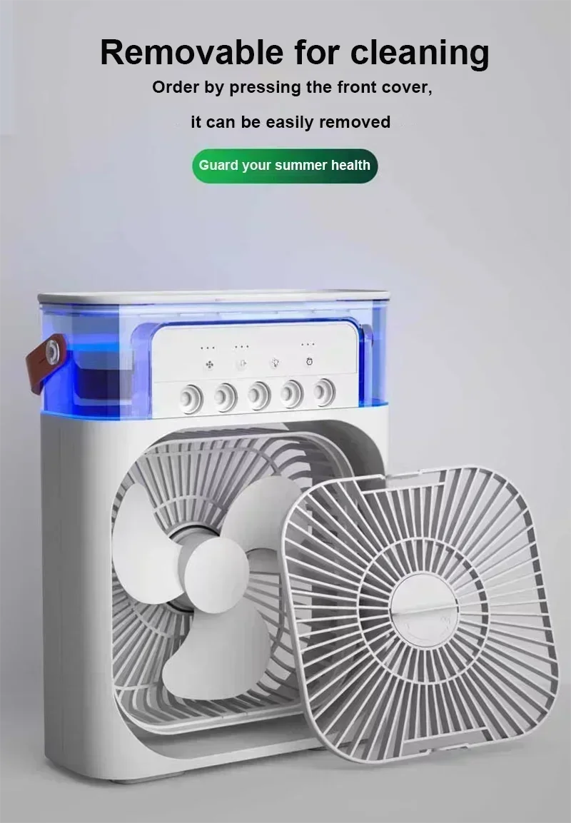 Ventilador Portátil 3 em 1 com LED