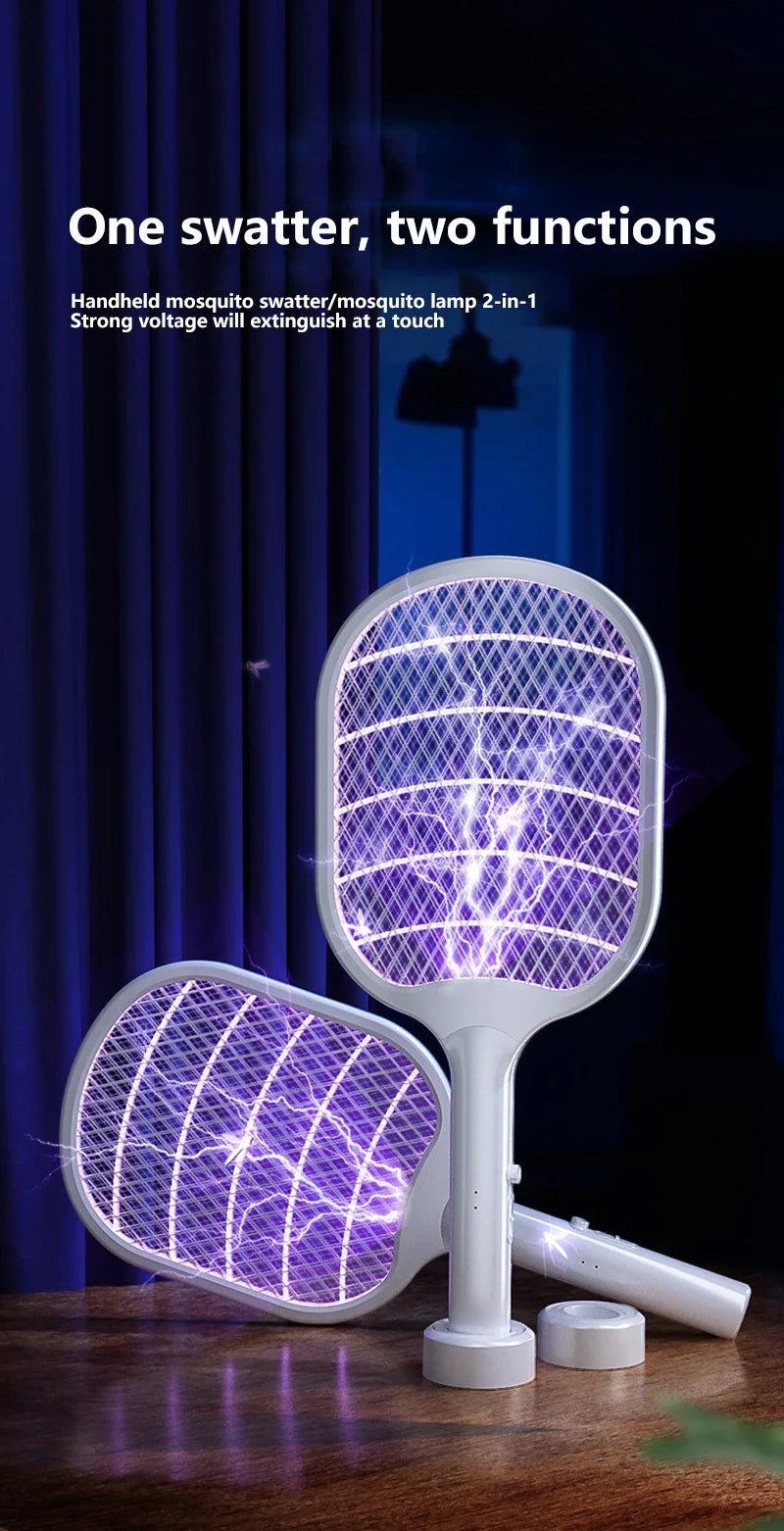 Raquete elétrica com luz LED