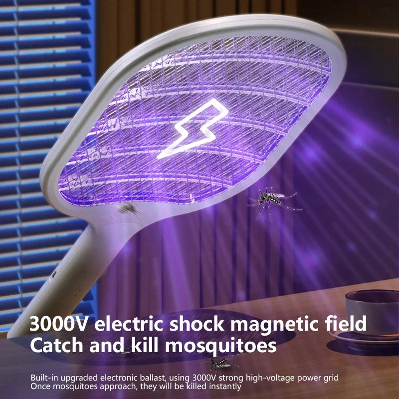 Raquete elétrica com luz LED