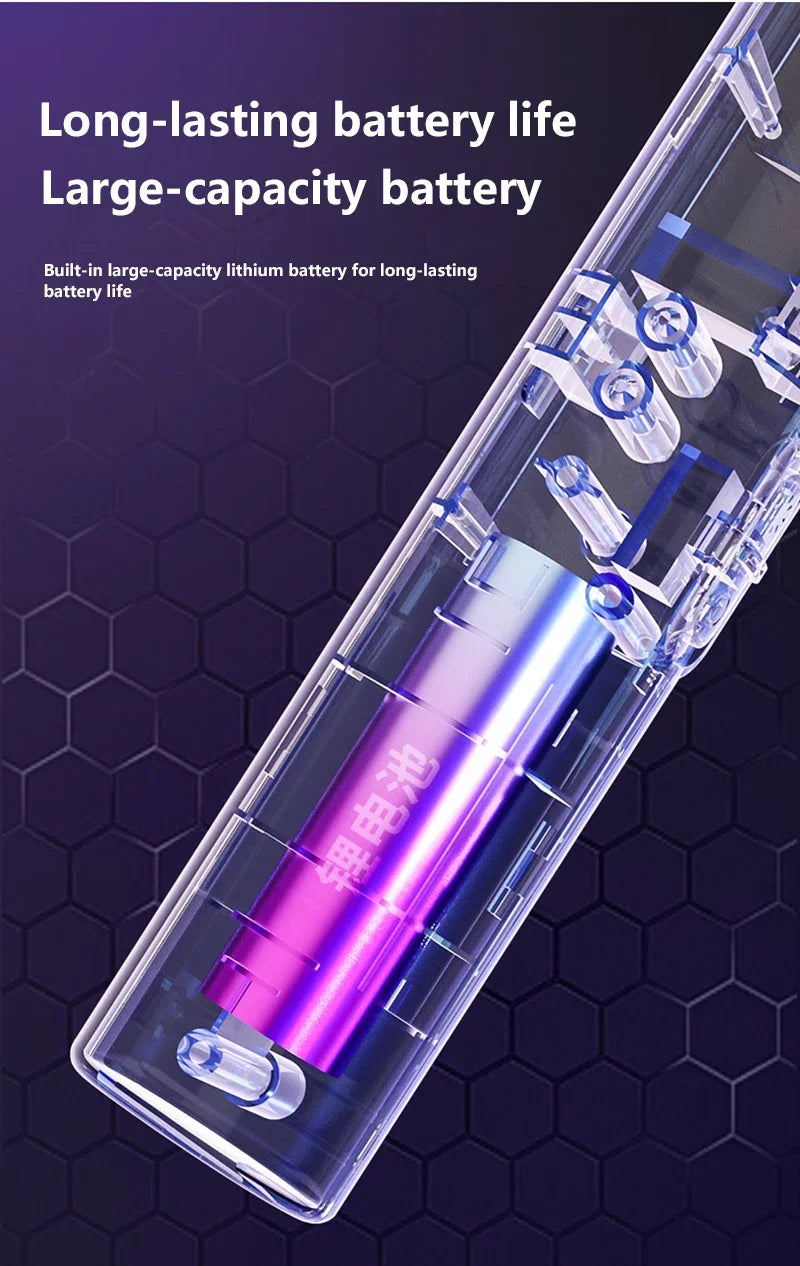 Raquete elétrica com luz LED