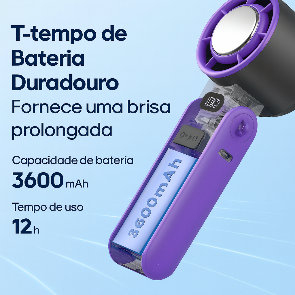 Ventoinha portátil Ice-cool