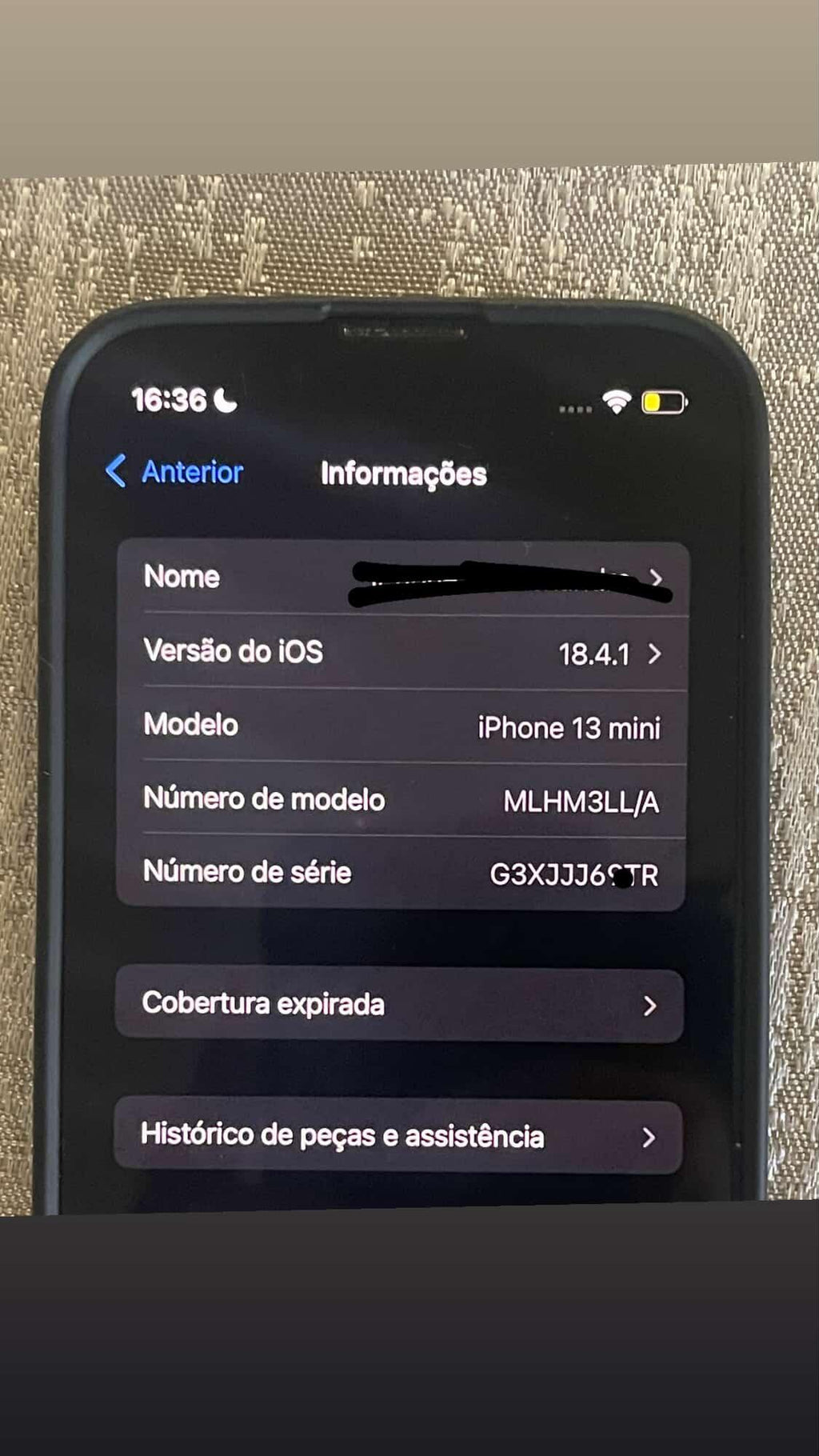 Apple iPhone 13 mini "Midnight" 128gb recondicionado